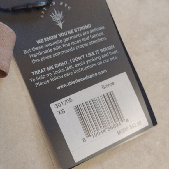 NWT Thistle and Spire Bronze Garter Belt XS - Picture 3 of 7